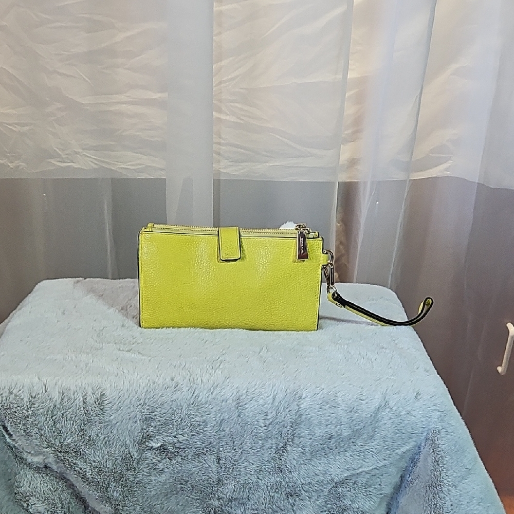 Vibrant Lime Wristlet Clutch